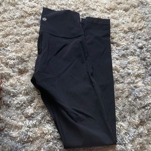 Black Lululemon Wunder Under Full Length